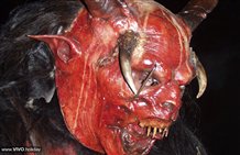 Krampus beim Krampusumzug in Toblach