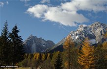 Blick auf die Sextner Dolomiten