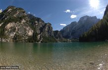 Blick auf den Pragser Wildsee