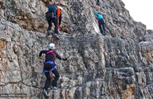 Klettersteig auf die Große Zinne