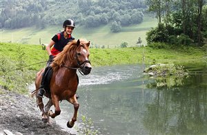 Reiten am See