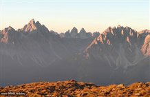 Blick auf die Drei Zinnen vom Toblacher Pfannhorn