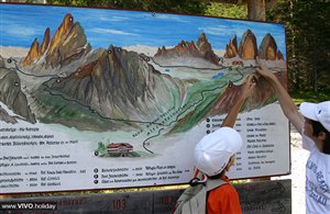 Wanderung zur Dreizinnenhütte - Plan