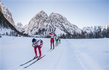 Drei-Zinnen-Blick beim Pustertaler Ski-Marathon