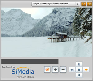 360° Panorama vom Pragser Wildsee im Winter